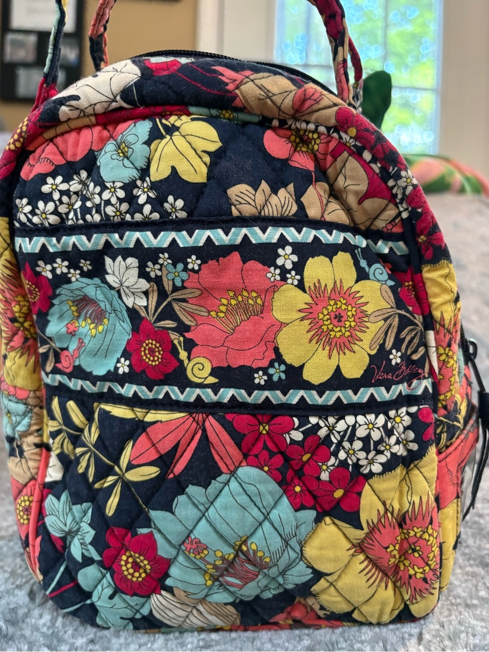 Vera Bradley Large Cosmetic Case - Retired Print “Happy Snails”